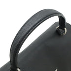 Louis Vuitton Lock Me Ever MM Handbag 2-Way Shoulder Bag Leather Noir Black — view 4