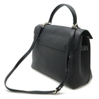 Louis Vuitton Lock Me Ever MM Handbag 2-Way Shoulder Bag Leather Noir Black — view 2