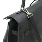 Louis Vuitton Lock Me Ever MM Handbag 2-Way Shoulder Bag Leather Noir Black — view 7