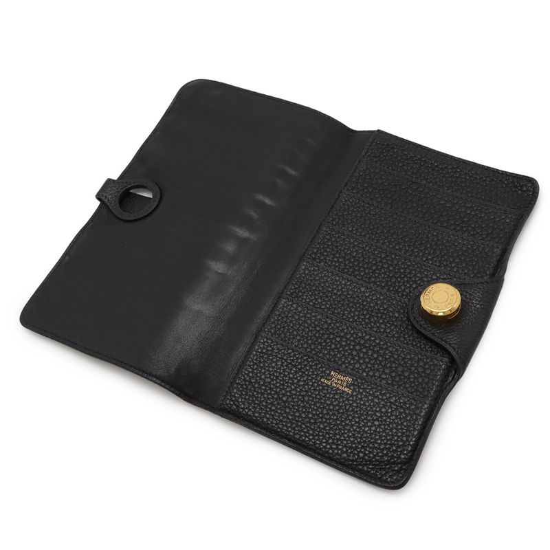 Hermes Dogon MM Bifold Long Wallet Togo Leather — view 5