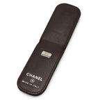 Chanel Quilted Coco Mark Money Clip Billfold Bill Lambskin Leather Black — view 5