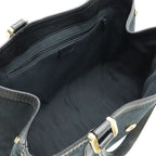 Gucci GG Canvas Sherry Line Tote Shoulder Bag Leather Black Green Red — view 5