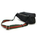 Gucci Sherry Line Body Bag Shoulder Crossbody Nylon Canvas Leather Black — view 2