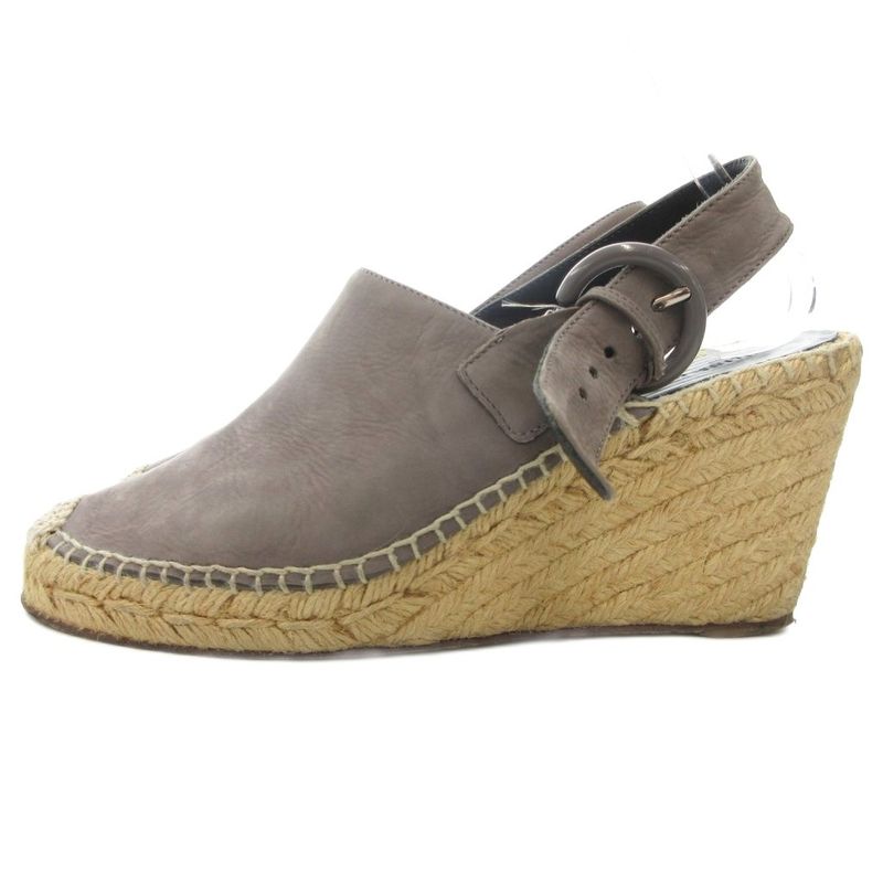 Celine Sandals Strappy Wedges 38 Gray Beige Iu Gy18 — view 2