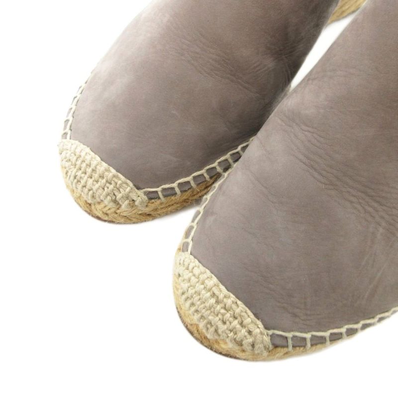 Celine Sandals Strappy Wedges 38 Gray Beige Iu Gy18 — view 4