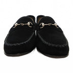 Gucci Horsebit Loafers Moccasins Suede Leather 35 Black Js Gy18 — view 2