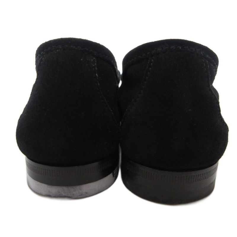 Gucci Horsebit Loafers Moccasins Suede Leather 35 Black Js Gy18 — view 4