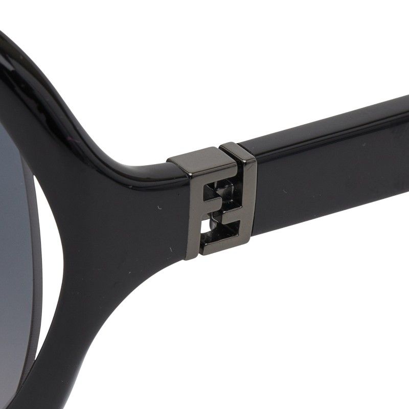 Fendi FF Logo Sunglasses Wellington Gradient Lens Ff0032 F S Black Acetate — view 4