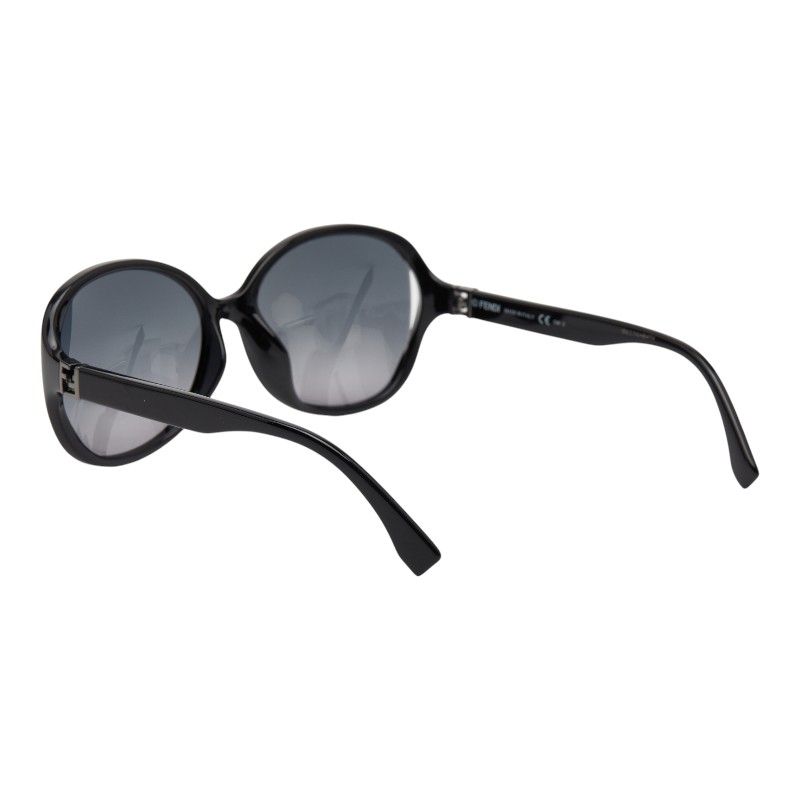 Fendi FF Logo Sunglasses Wellington Gradient Lens Ff0032 F S Black Acetate — view 3
