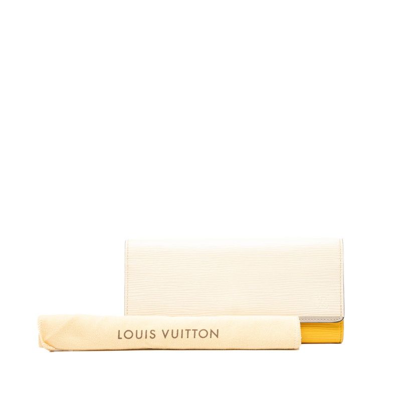 Louis Vuitton Epi Portefeuille Flor White Yellow Leather — view 7