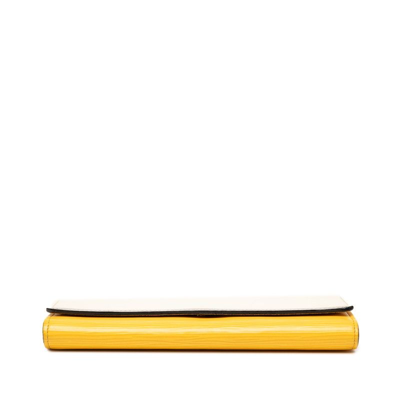 Louis Vuitton Epi Portefeuille Flor White Yellow Leather — view 3