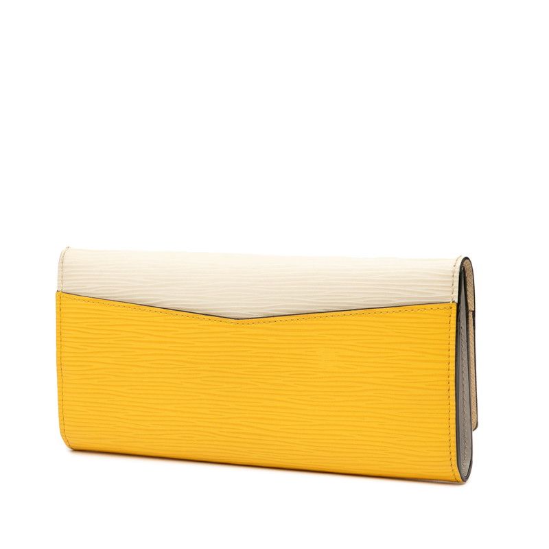 Louis Vuitton Epi Portefeuille Flor White Yellow Leather — view 2