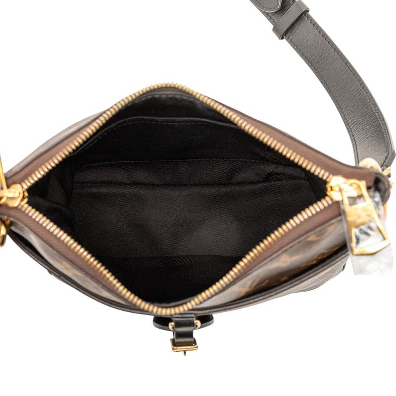 Louis Vuitton Monogram Odeon NM PM Crossbody Bag Brown Black — view 4