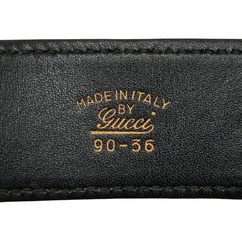 Gucci Belt Size 90 36 Black Leather — view 7