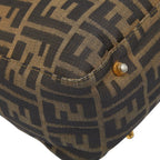 Fendi Zucca Brown Black Canvas Leather — view 5