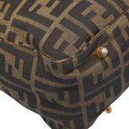 Fendi Zucca Brown Black Canvas Leather — view 7