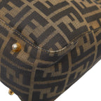 Fendi Zucca Brown Black Canvas Leather — view 6