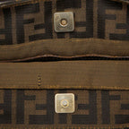 Fendi Zucca Brown Black Canvas Leather — view 8