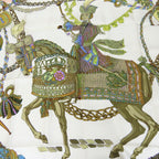 Hermes Scarf Carre 90 Timpani Player le Timbalier Silk Pink Multicolor Accessory — view 2