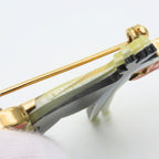 Chanel Brooch Metal Gold Black Pink Reindeer Coco Mark — view 6