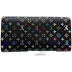 Louis Vuitton Sarah Multicolor Long Wallet Monogram Black — view 2