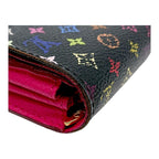 Louis Vuitton Sarah Multicolor Long Wallet Monogram Black — view 9