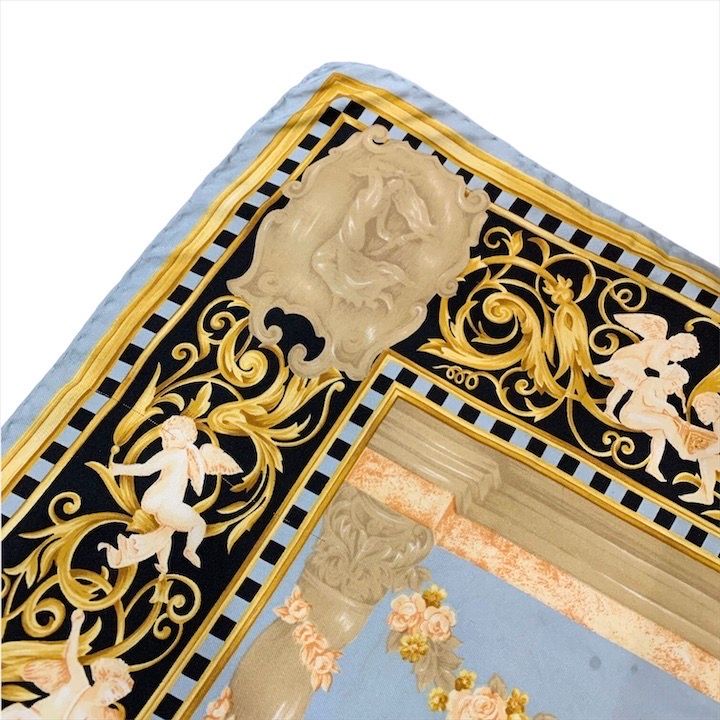 Fendi Scarf Silk Blue — view 5