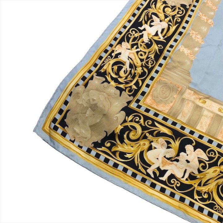 Fendi Scarf Silk Blue — view 2
