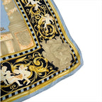 Fendi Scarf Silk Blue — view 3