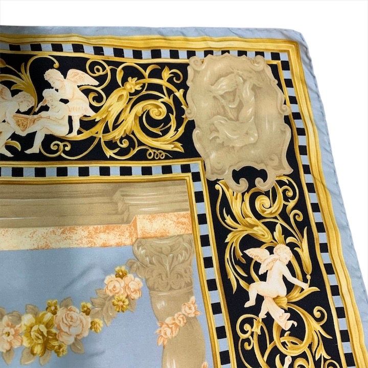 Fendi Scarf Silk Blue — view 4