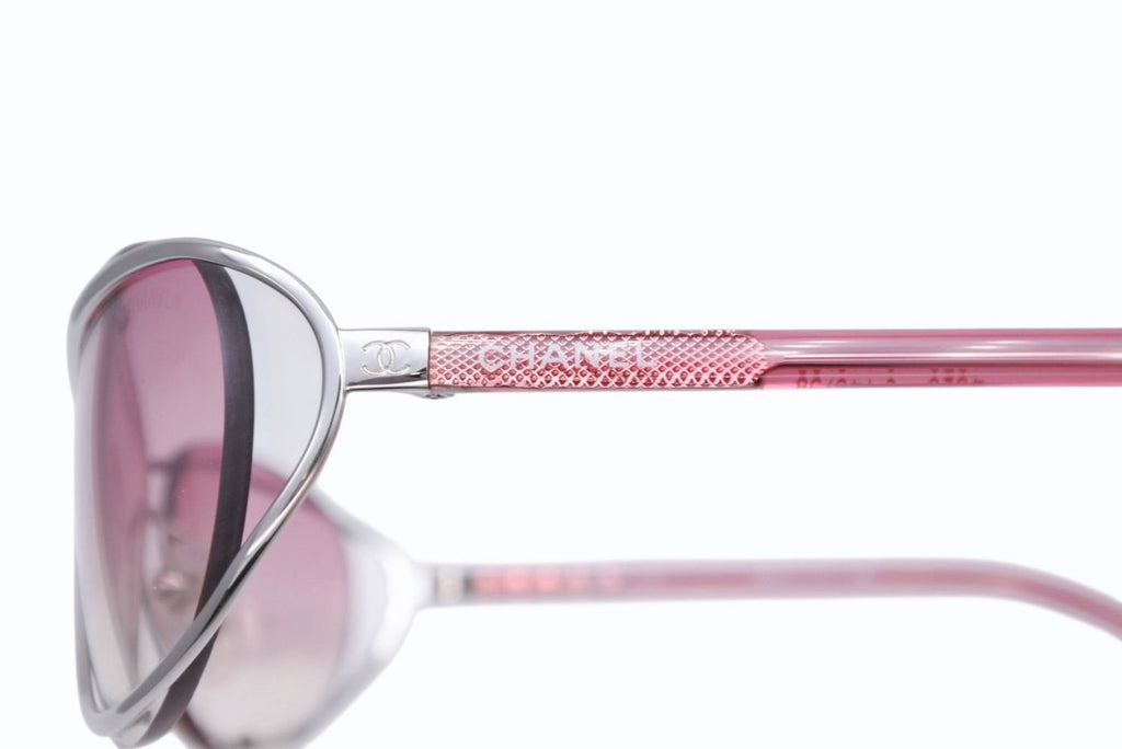 Chanel Sunglasses Eyewear CC Logo Pink Silver — view 3