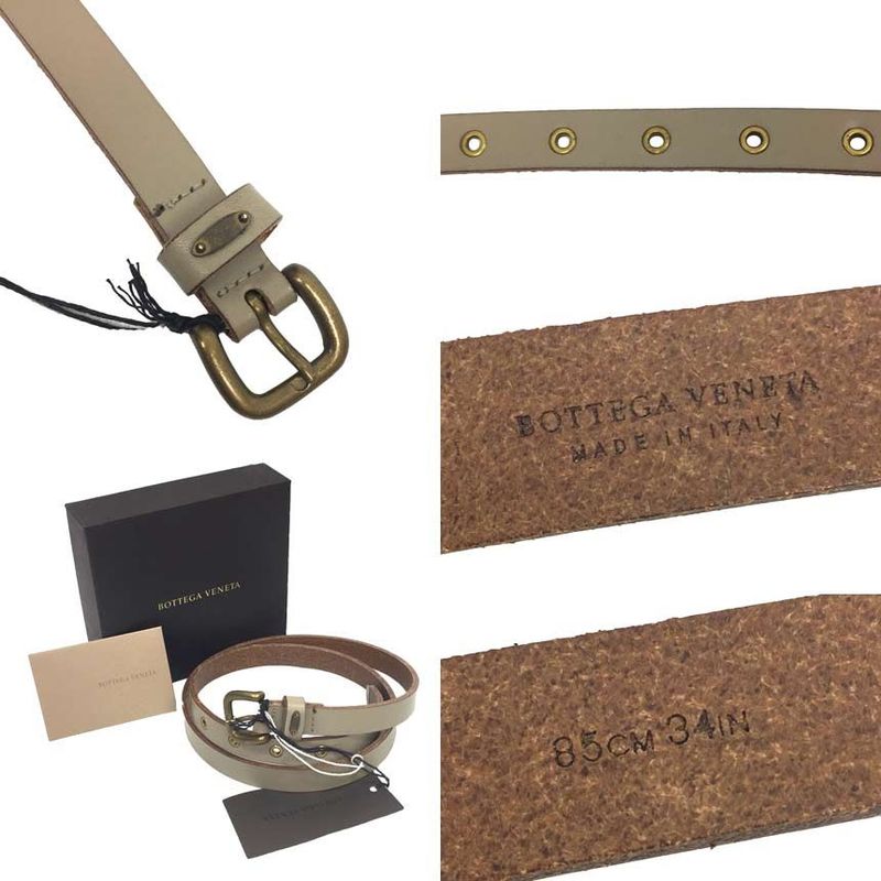 Bottega Veneta Leather Belt 85 cm 34 in Aq7084 — view 4