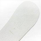 Chanel Sandals Shoes Leather White Gold Quilted Coco Mark Logo Velcro — view 8