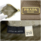Prada Pouch Light Green Satin 210 Ribbon — view 9