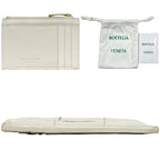 Bottega Veneta Coin Case White Cassette Purse — view 4