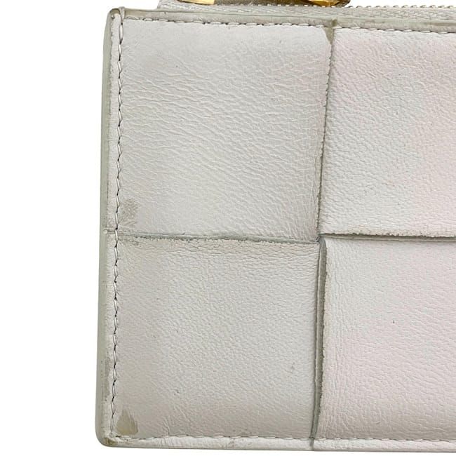 Bottega Veneta Coin Case White Cassette Purse — view 8