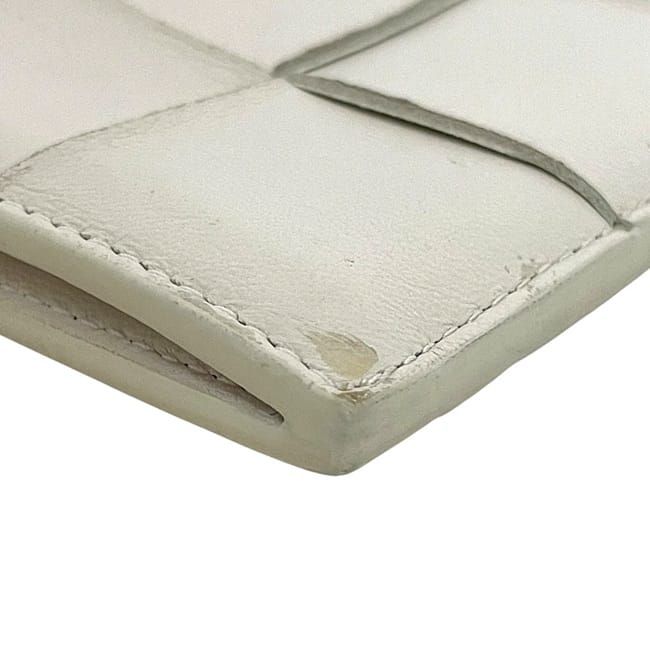 Bottega Veneta Coin Case White Cassette Purse — view 5
