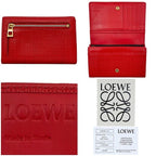 Loewe Bifold Wallet Red Linen Anagram 101.88 K98 — view 3