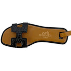 Hermes Charm Orannano Brown Black Leather — view 6
