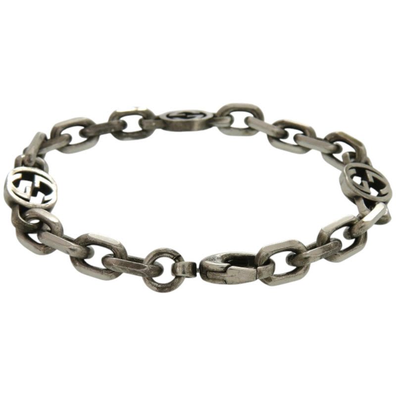 Gucci Interlocking Chain Silver 925 Bracelet 1081 — view 3