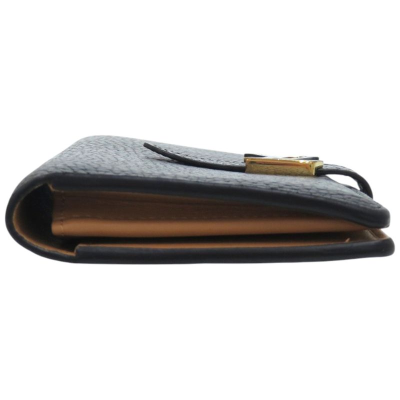 Louis Vuitton Vertical Wallet Leather Taurillon Noir Black — view 3