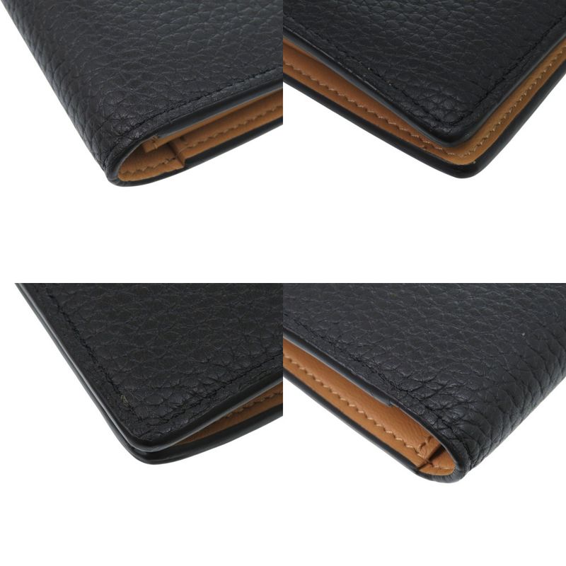 Louis Vuitton Vertical Wallet Leather Taurillon Noir Black — view 4