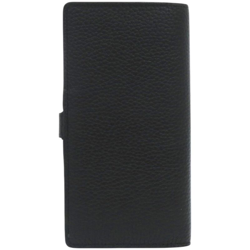Louis Vuitton Vertical Wallet Leather Taurillon Noir Black — view 2