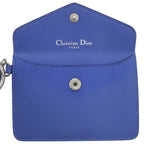 Christian Dior Neck Pouch Leather Blue Card Case 1422 — view 6