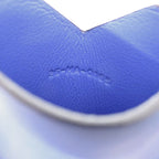 Christian Dior Neck Pouch Leather Blue Card Case 1422 — view 5