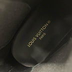 Louis Vuitton Squad Line Monogram Boots Short Shoes Leather Black White — view 7