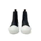 Louis Vuitton Squad Line Monogram Boots Short Shoes Leather Black White — view 3