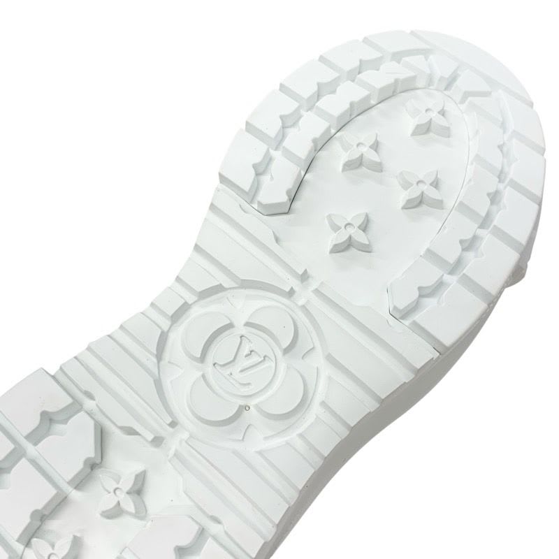 Louis Vuitton Squad Line Monogram Boots Short Shoes Leather Black White — view 8
