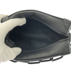 Louis Vuitton Taiga Soft Trunk Leather Chain Shoulder Bag Black — view 5