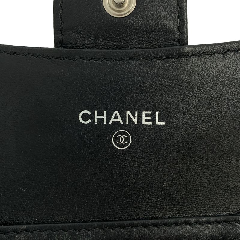 Chanel Quilted Mini Chain Wallet Ap0238 Black — view 4